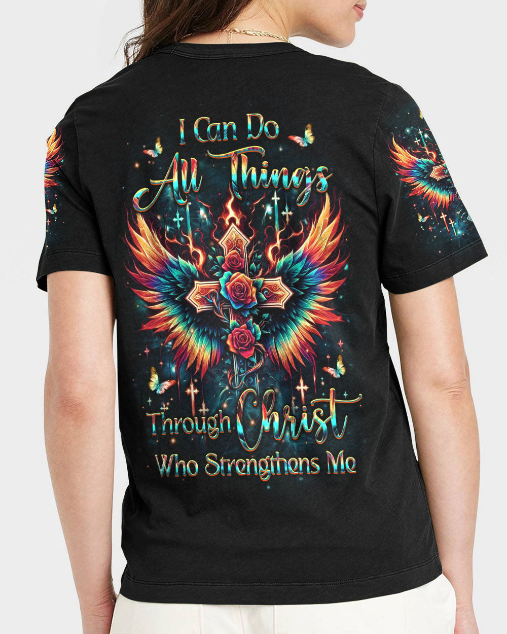 I Can Do All Things Women's All Over Print Shirt - Yhkd2601241, easychoo.com