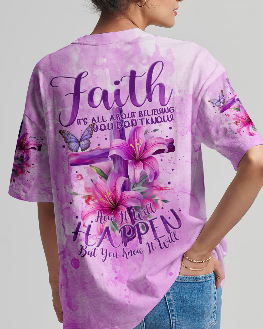 Faith Is All About Believing Women's All Over Print Shirt - Tytm0903241, easychoo.com