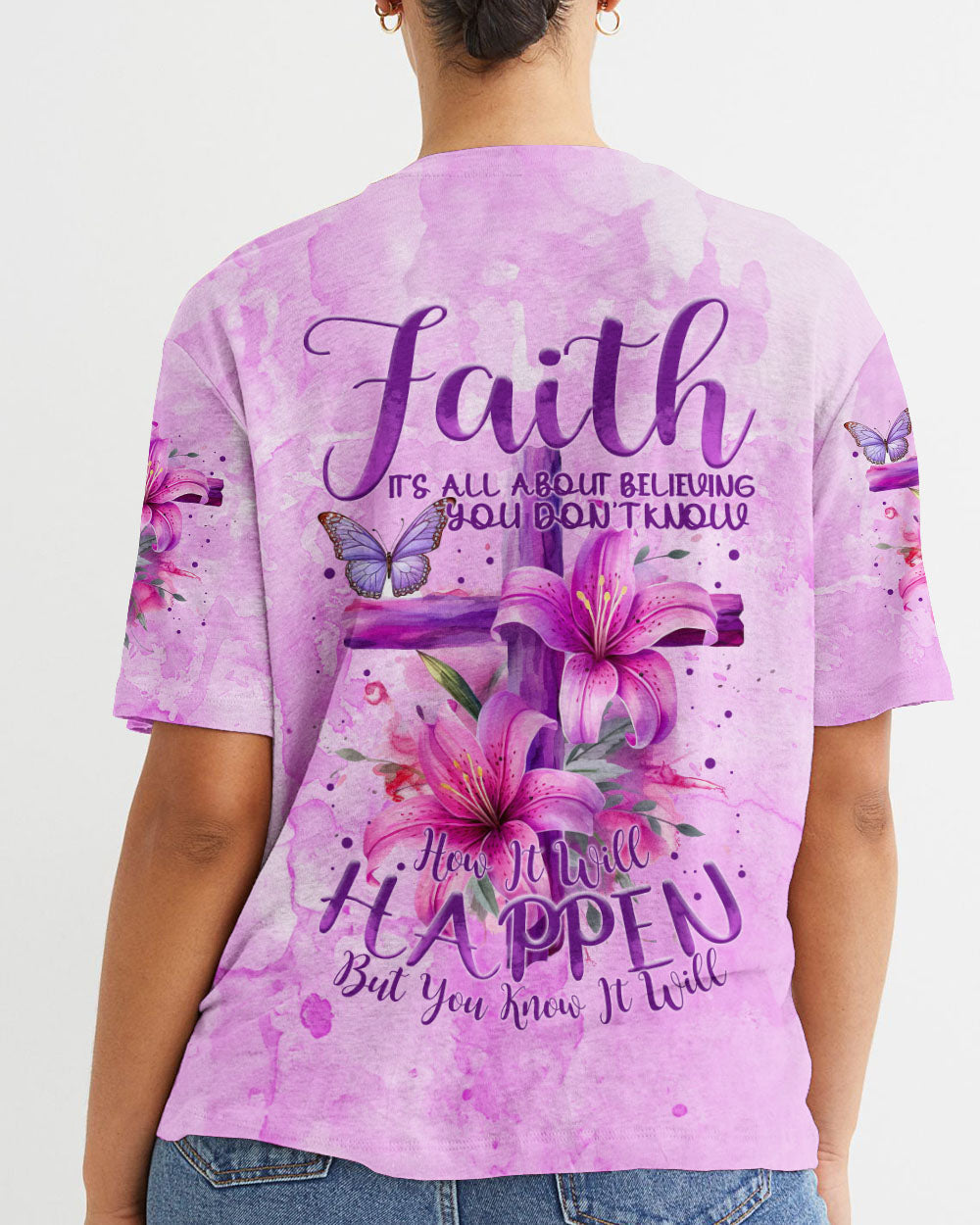 Faith Is All About Believing Women's All Over Print Shirt - Tytm0903241, easychoo.com
