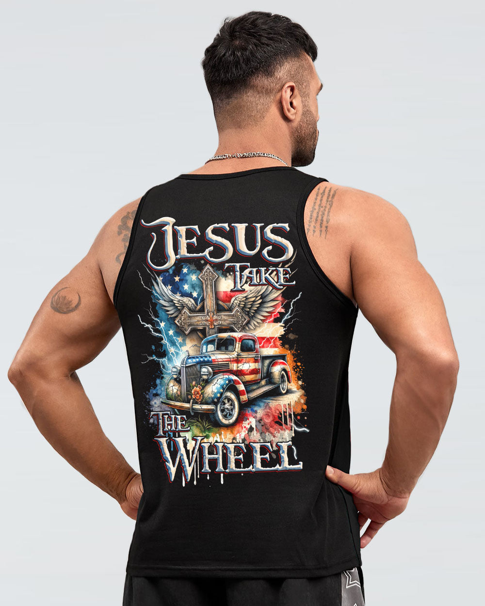 Jesus Take The Wheel Men's All Over Print Shirt - Tytd1811231, easychoo.com
