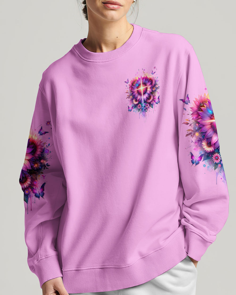 With God All Things Are Possible Sunflower Women's All Over Print Shirt - Tlnz0912232, easychoo.com