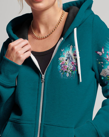 Runs On Jesus And Horses Women's All Over Print Shirt - Tyqy1612234, easychoo.com