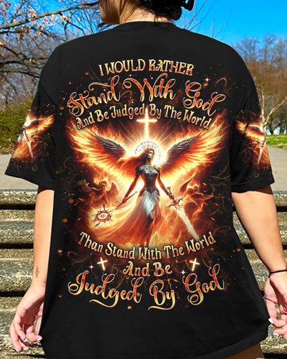 I Would Rather Stand With God Women's All Over Print Shirt - Yhdu0805244, easychoo.com