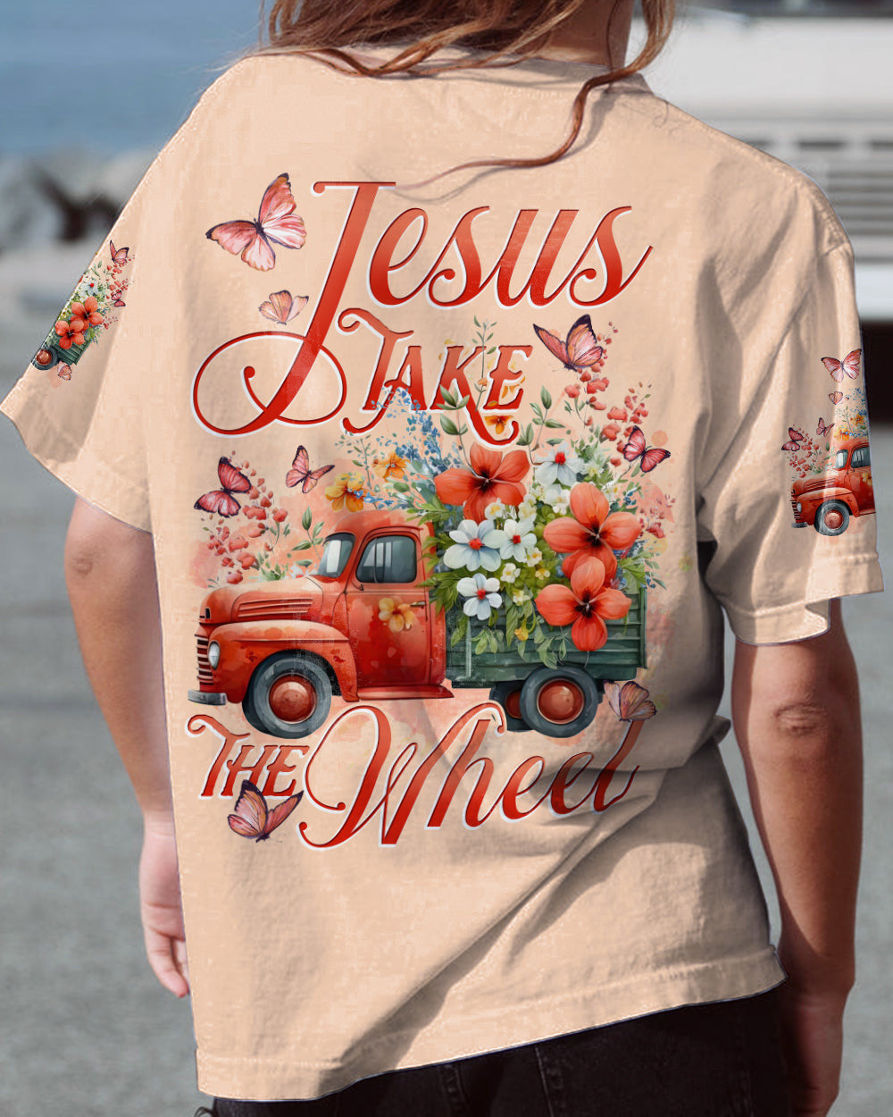 Jesus Take The Wheel Women's All Over Print Shirt - Tytd0112236, easychoo.com