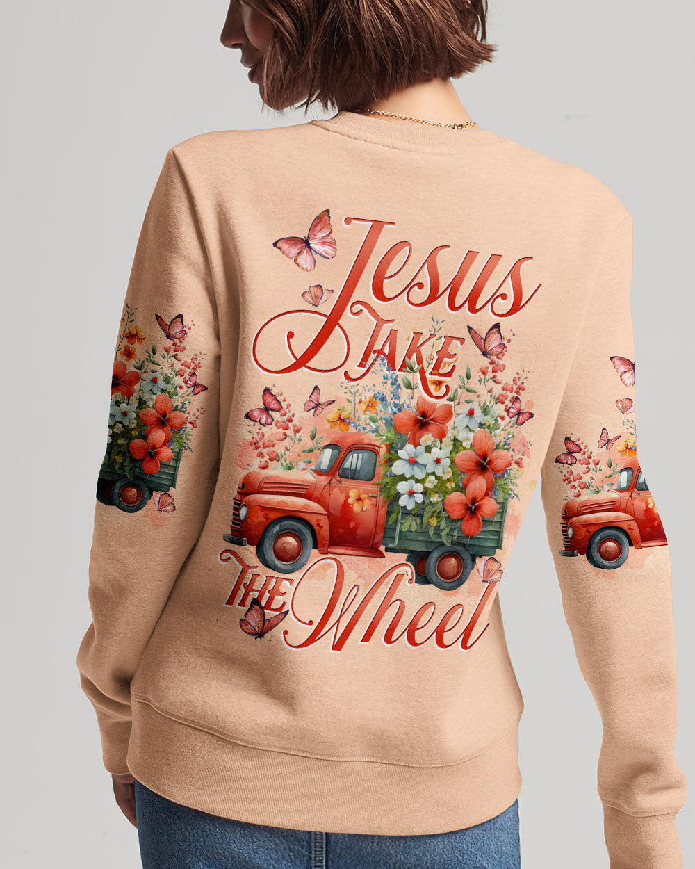 Jesus Take The Wheel Women's All Over Print Shirt - Tytd0112236, easychoo.com