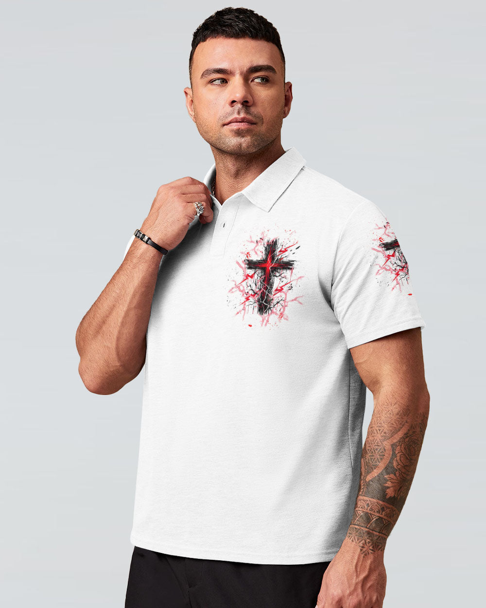 No Matter The Storm Cross Men's All Over Print Shirt - Tltw2705244, easychoo.com