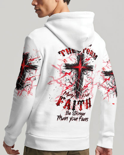 No Matter The Storm Cross Men's All Over Print Shirt - Tltw2705244, easychoo.com