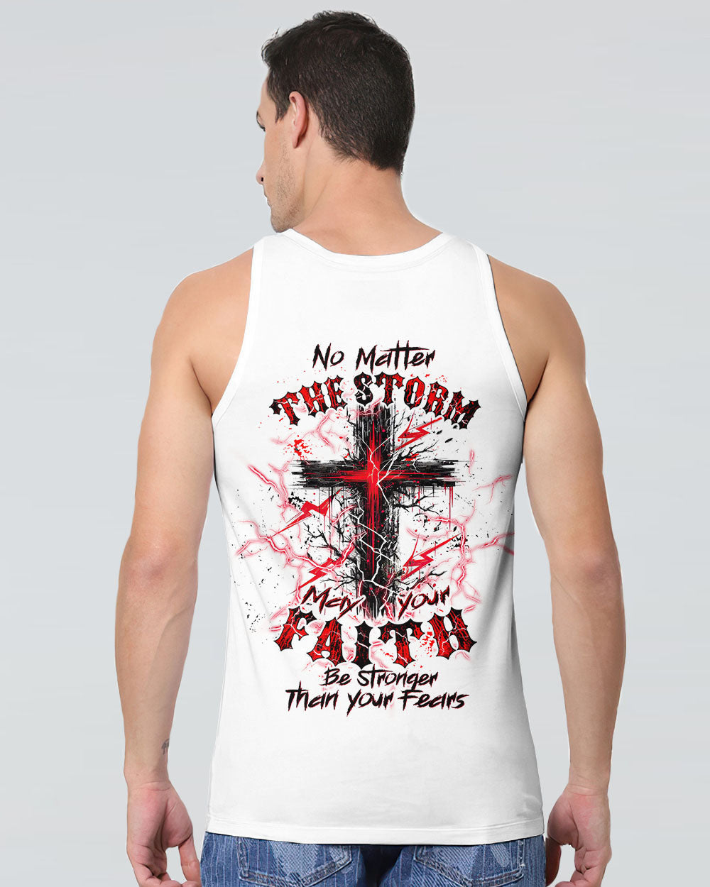 No Matter The Storm Cross Men's All Over Print Shirt - Tltw2705244, easychoo.com