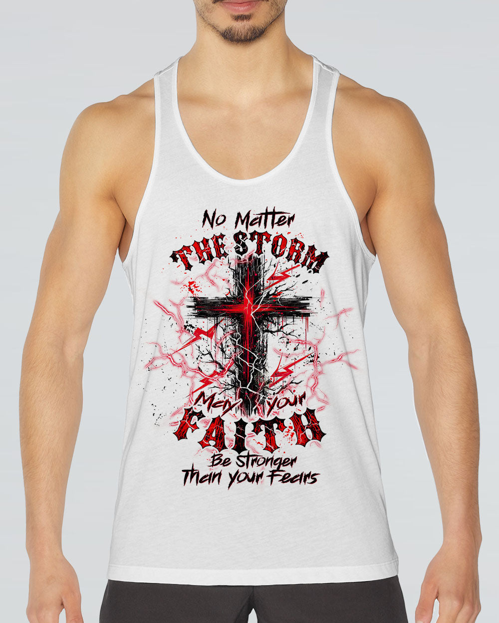 No Matter The Storm Cross Men's All Over Print Shirt - Tltw2705244, easychoo.com