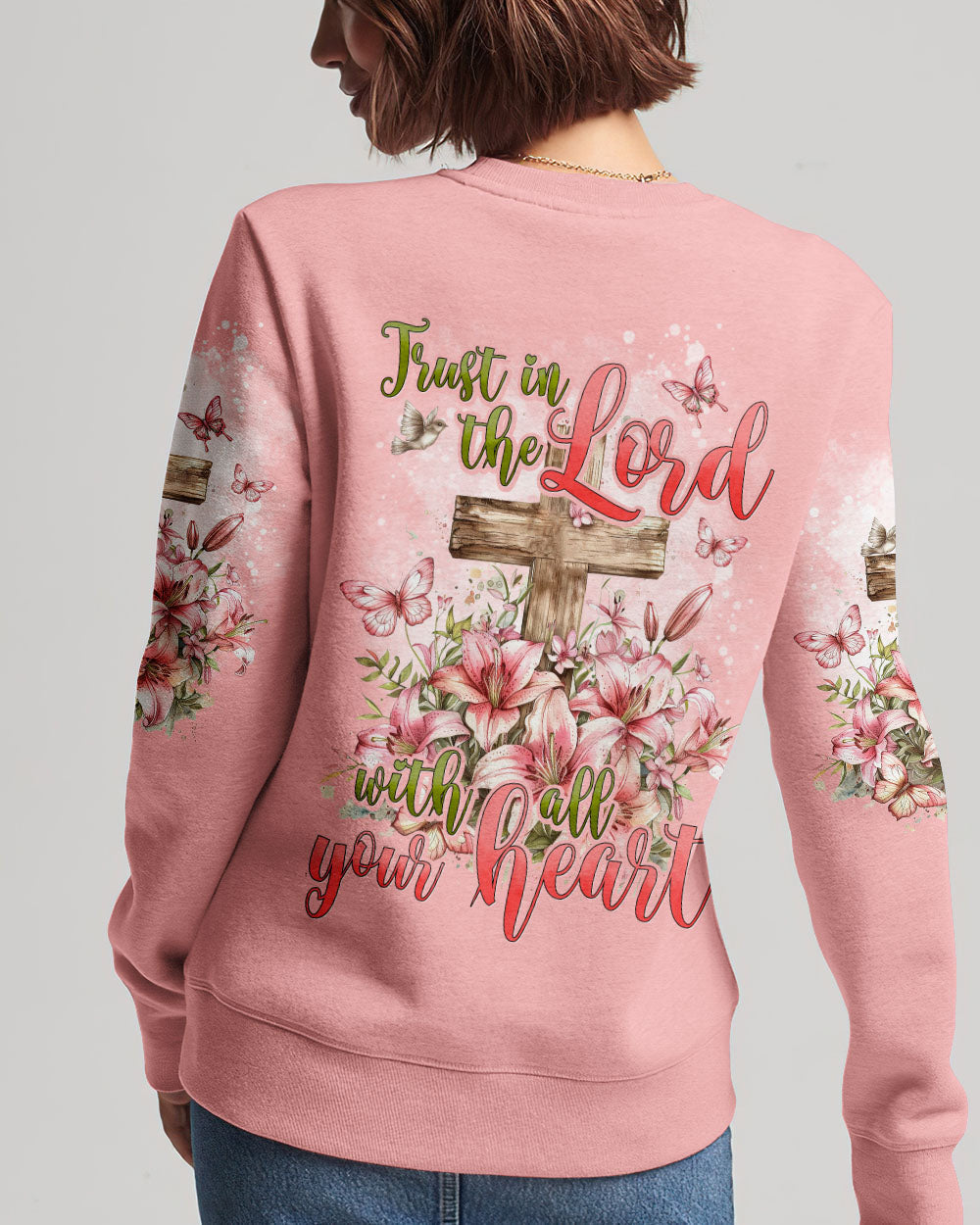 Trust In The Lord With All Your Heart Women's All Over Print Shirt - Tyhi2603241, easychoo.com
