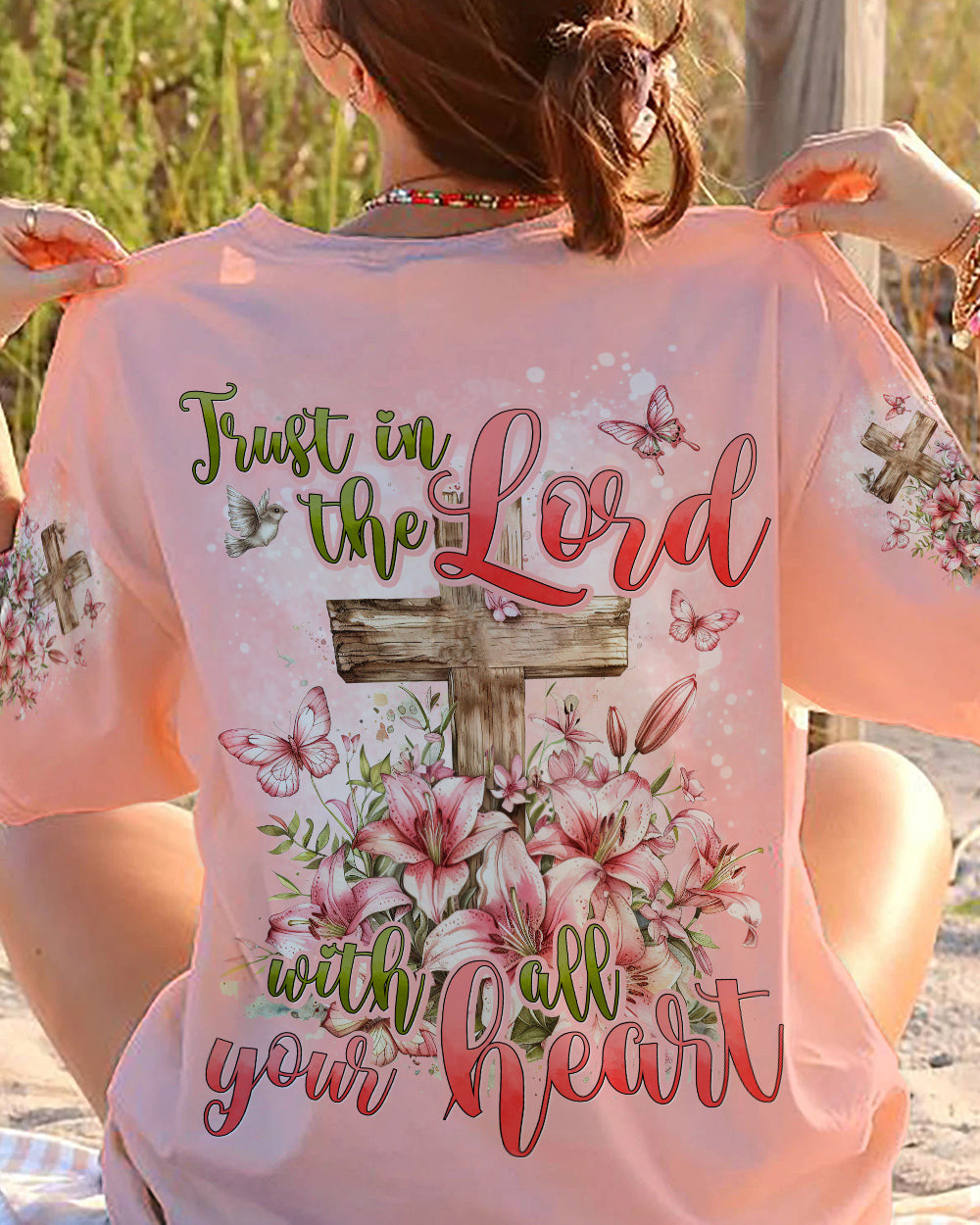 Trust In The Lord With All Your Heart Women's All Over Print Shirt - Tyhi2603241, easychoo.com