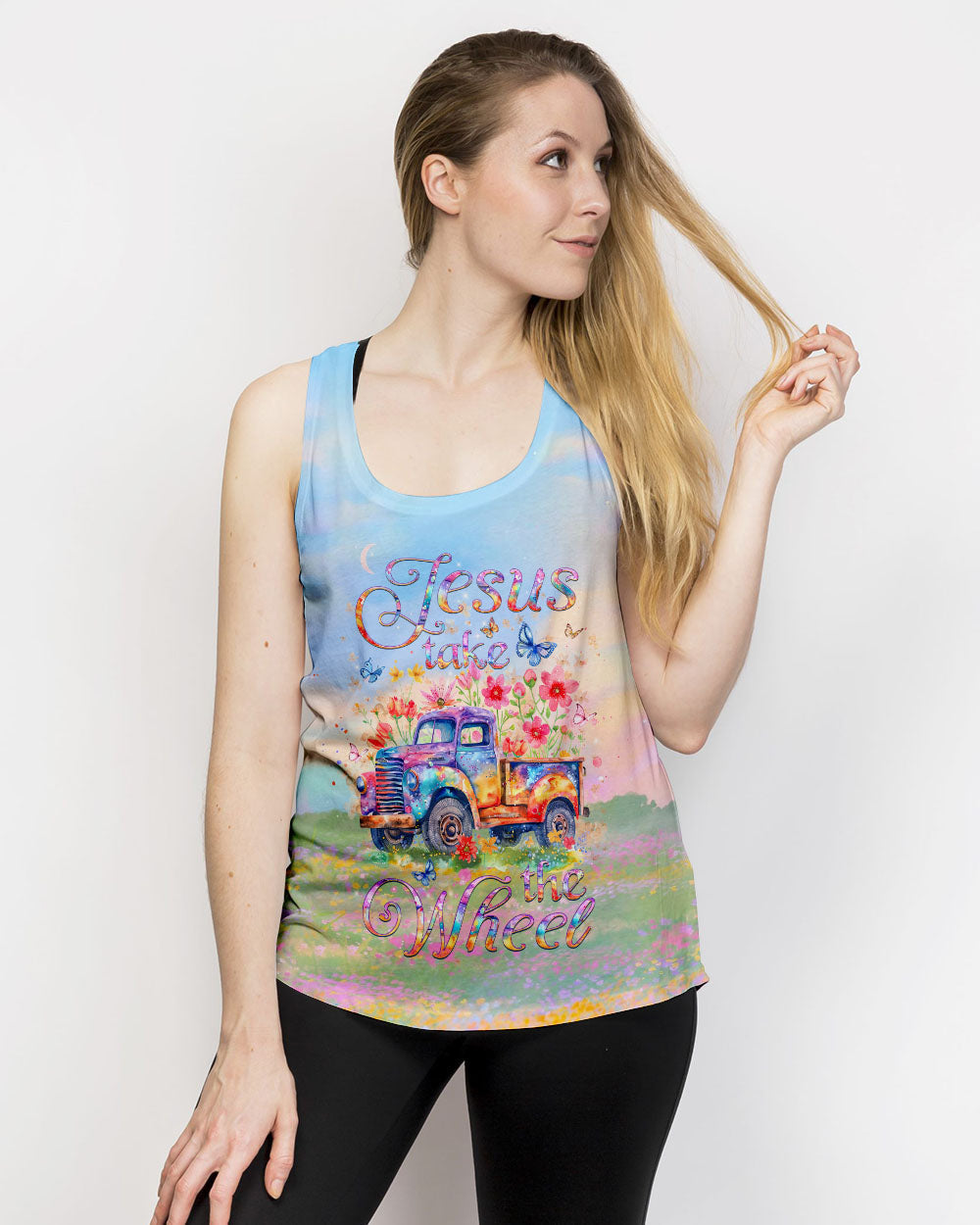 Jesus Take The Wheel Women's All Over Print Shirt - Yhlt1103243, easychoo.com