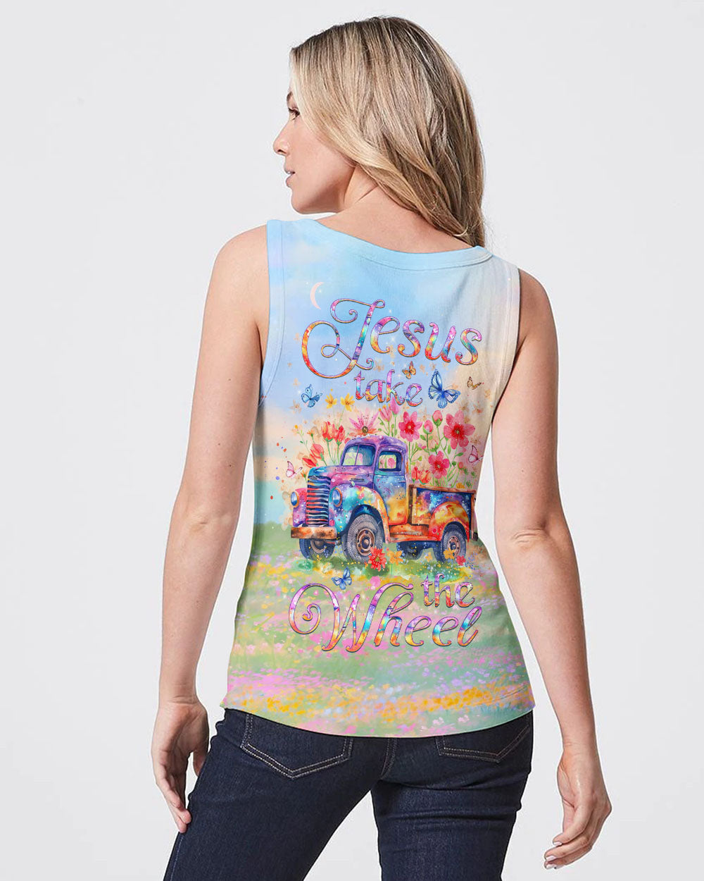 Jesus Take The Wheel Women's All Over Print Shirt - Yhlt1103243, easychoo.com