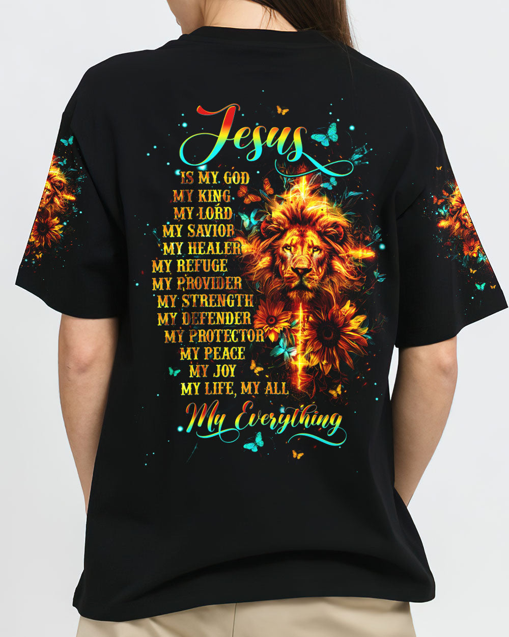 Jesus Is My God My King My Lord Women's All Over Print Shirt - Tltw0904245, easychoo.com