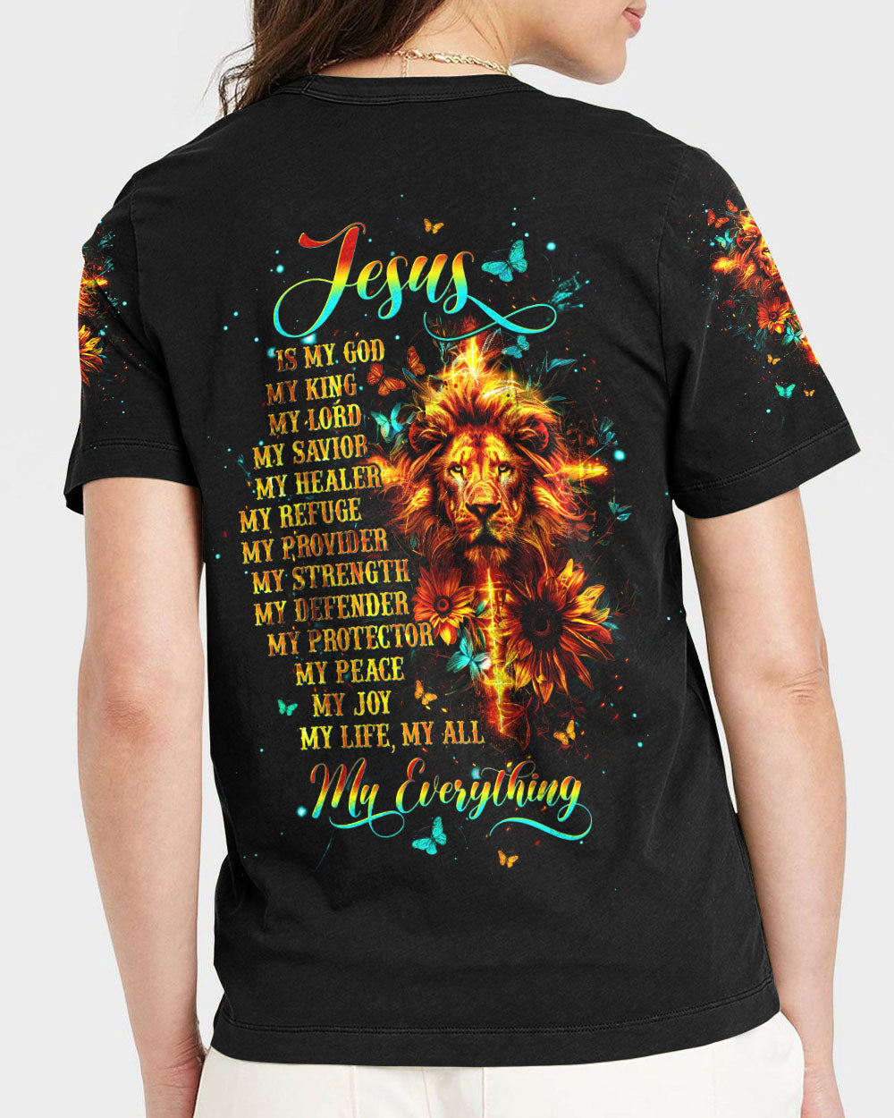 Jesus Is My God My King My Lord Women's All Over Print Shirt - Tltw0904245, easychoo.com