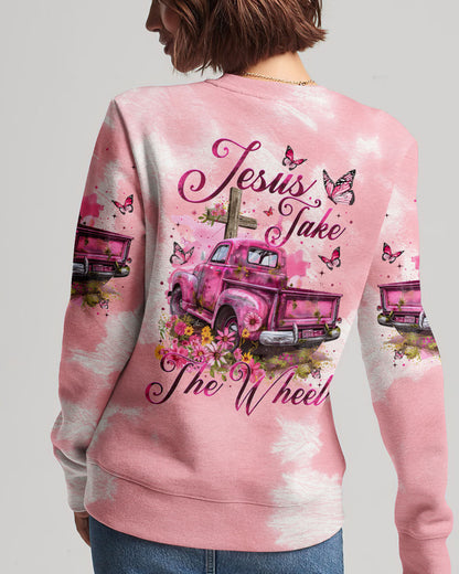 Jesus Take The Wheel Tie Dye Women's All Over Print Shirt - Tytm2902242, easychoo.com