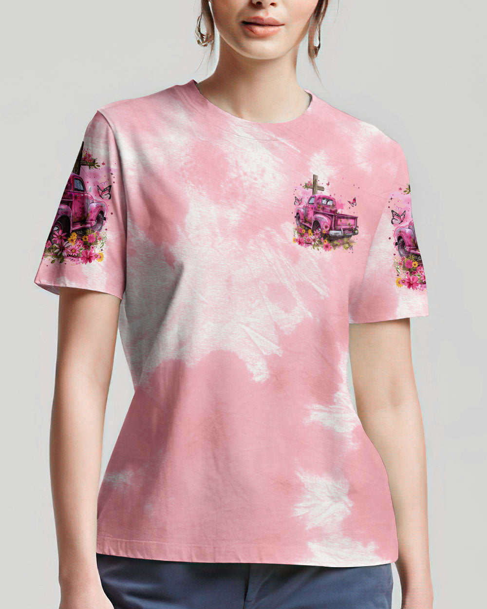 Jesus Take The Wheel Tie Dye Women's All Over Print Shirt - Tytm2902242, easychoo.com