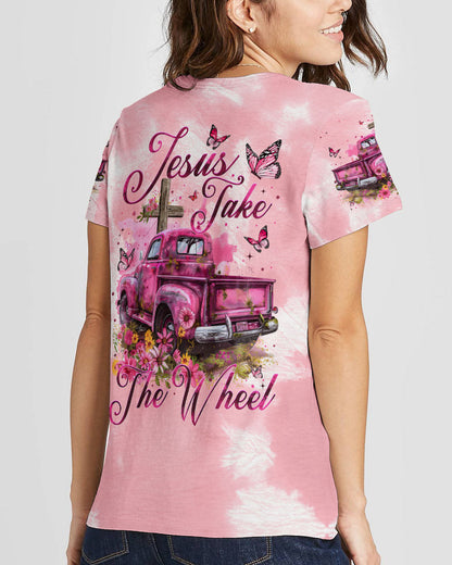 Jesus Take The Wheel Tie Dye Women's All Over Print Shirt - Tytm2902242, easychoo.com