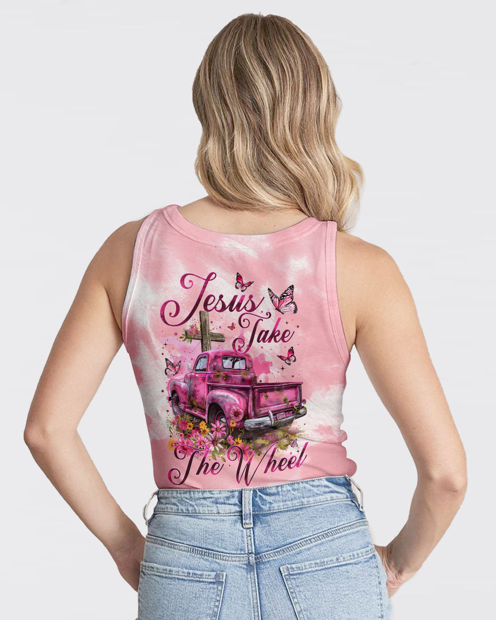 Jesus Take The Wheel Tie Dye Women's All Over Print Shirt - Tytm2902242, easychoo.com