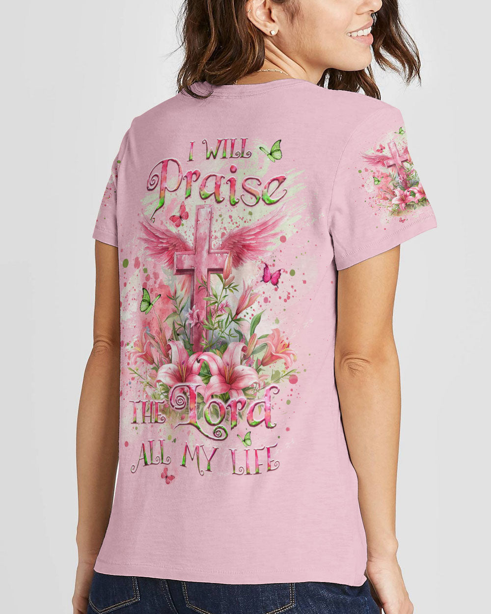 I Will Praise The Lord All My Life Women's All Over Print Shirt - Yhlt0803244, easychoo.com