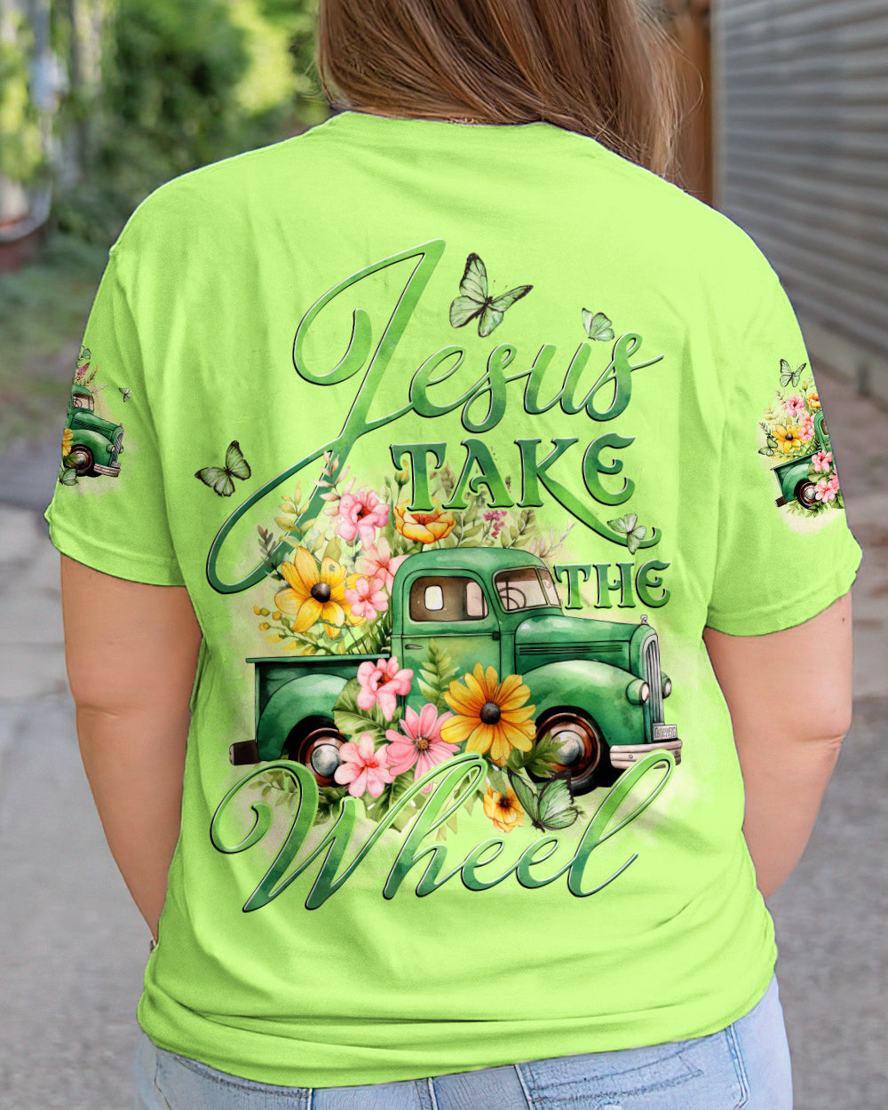 Jesus Take The Wheel Women's All Over Print Shirt - Tytd1612231, easychoo.com