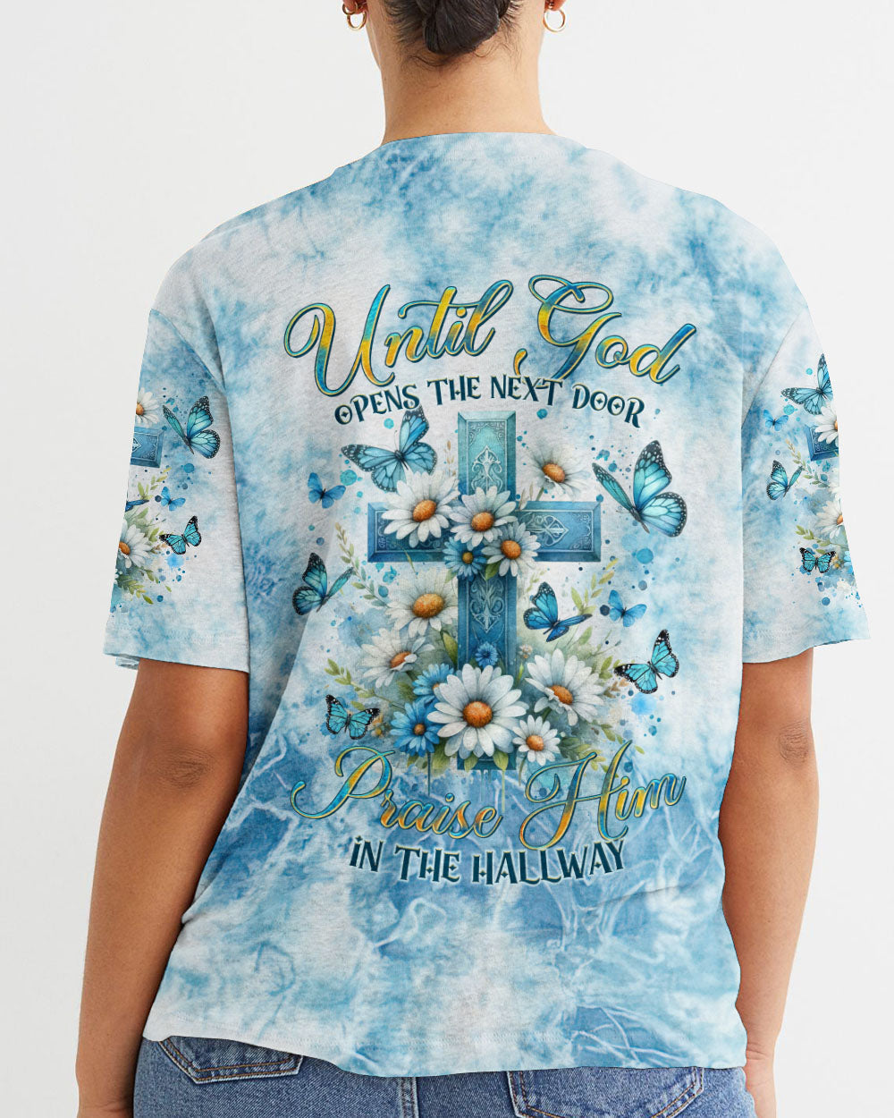 Until God Opens The Next Door Women's All Over Print Shirt - Tltr1502242, easychoo.com