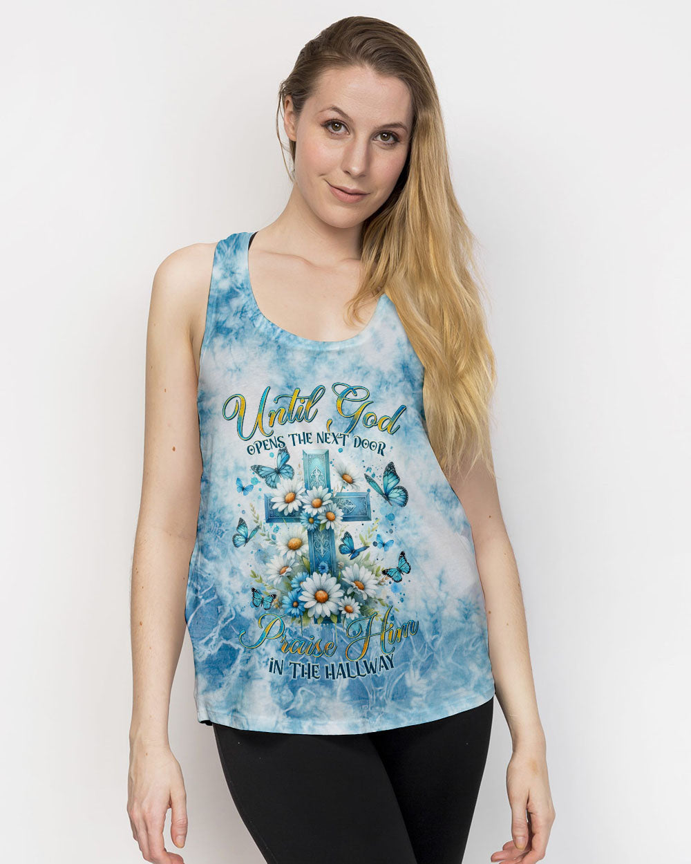 Until God Opens The Next Door Women's All Over Print Shirt - Tltr1502242, easychoo.com