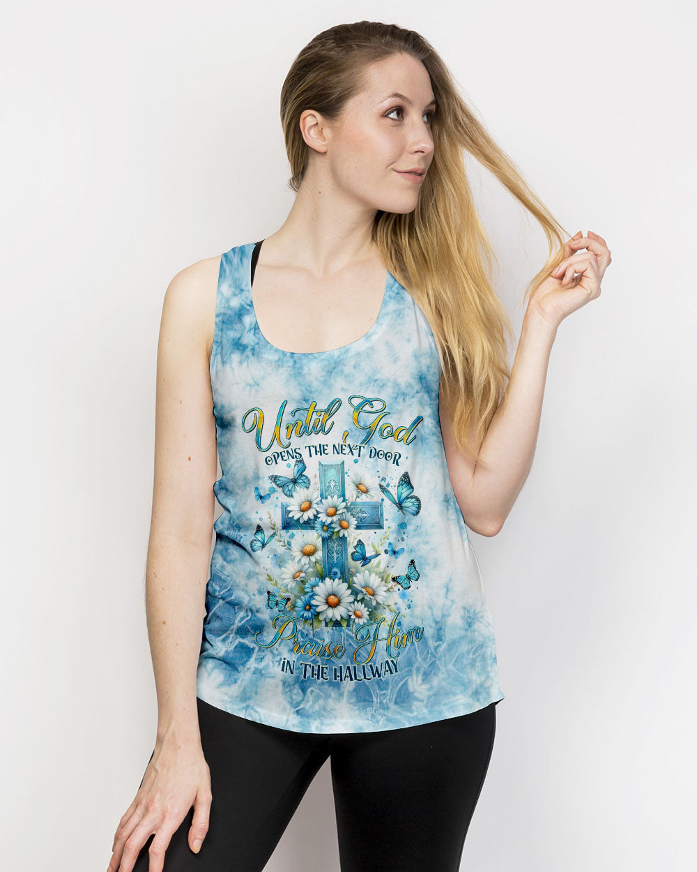 Until God Opens The Next Door Women's All Over Print Shirt - Tltr1502242, easychoo.com
