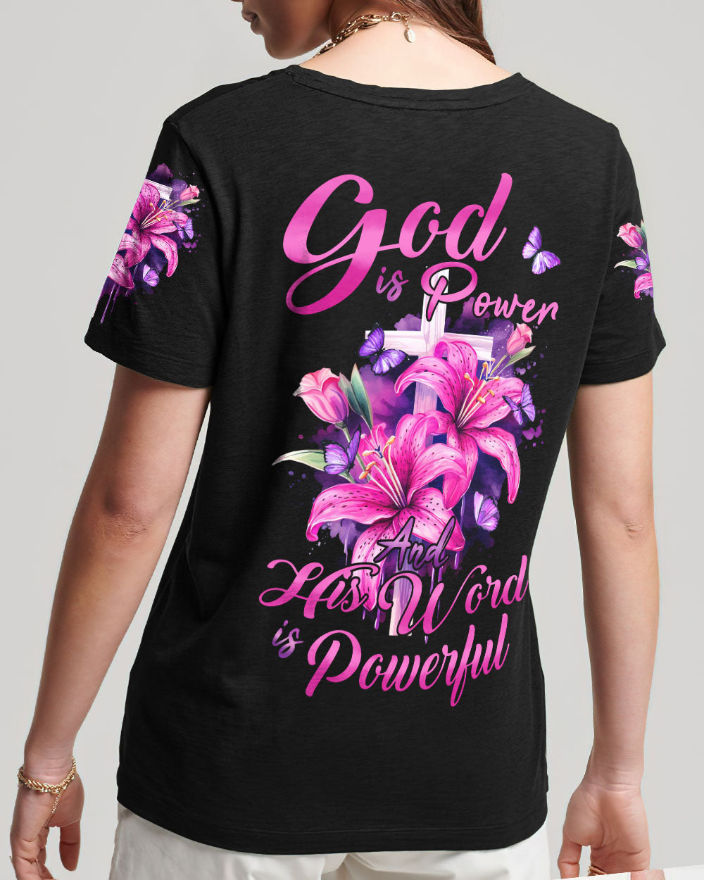God Is Power Women's All Over Print Shirt - Tyhi1603241, easychoo.com