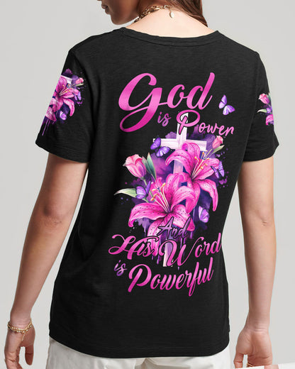 God Is Power Women's All Over Print Shirt - Tyhi1603241, easychoo.com