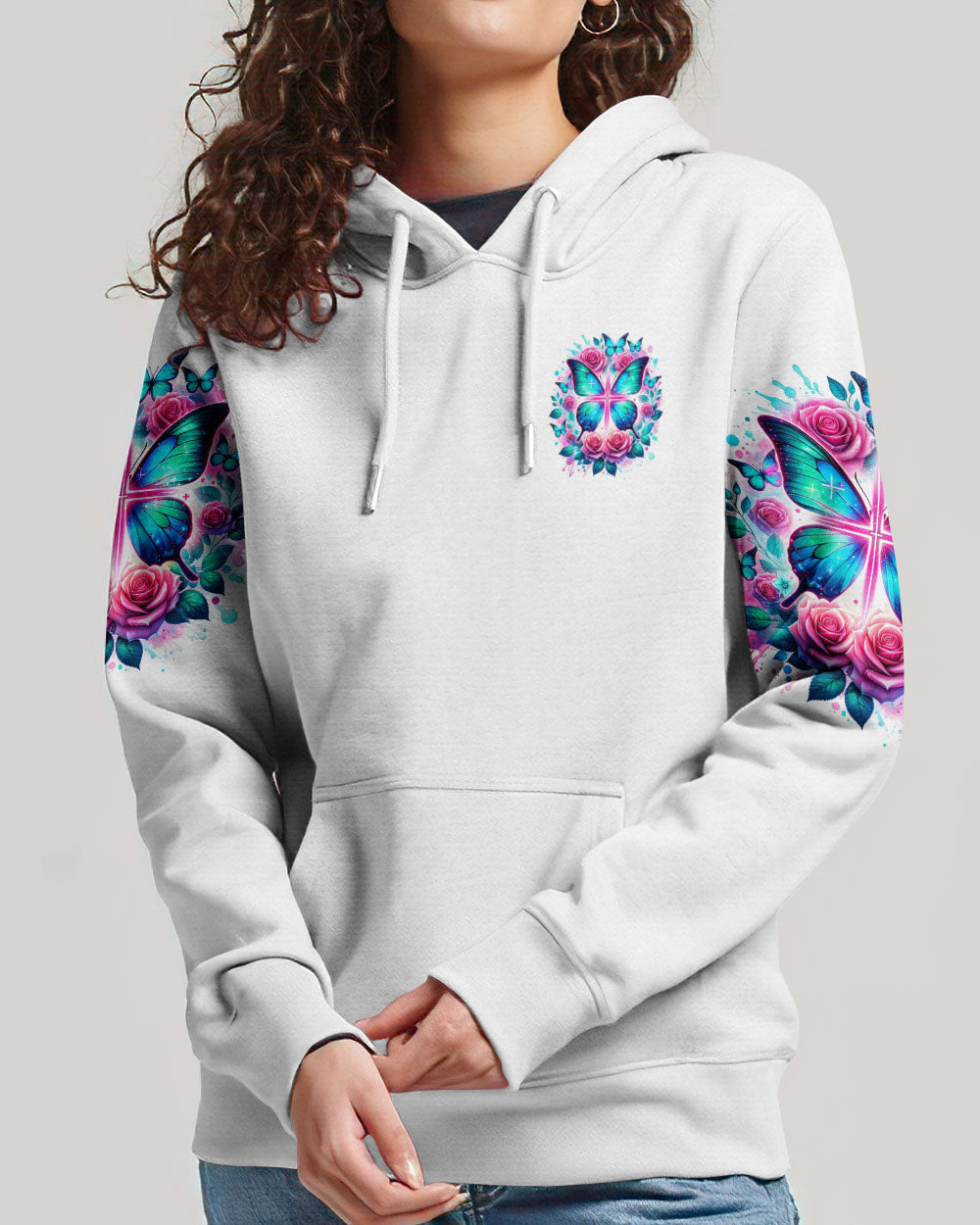 Look Back And Thank God Butterfly Women's All Over Print Shirt - Tlnz3101244, easychoo.com