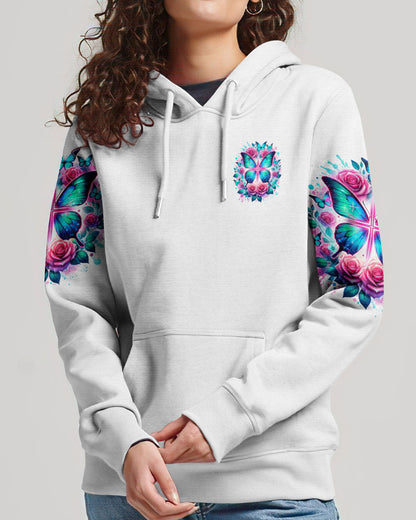 Look Back And Thank God Butterfly Women's All Over Print Shirt - Tlnz3101244, easychoo.com