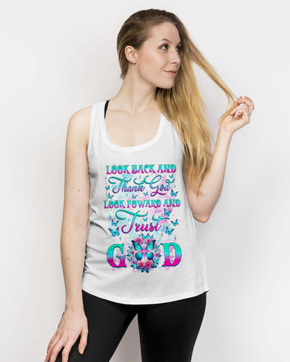 Look Back And Thank God Butterfly Women's All Over Print Shirt - Tlnz3101244, easychoo.com