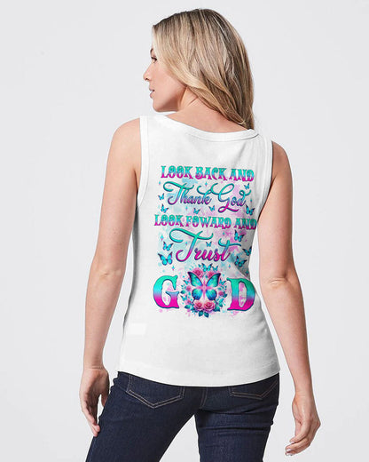 Look Back And Thank God Butterfly Women's All Over Print Shirt - Tlnz3101244, easychoo.com