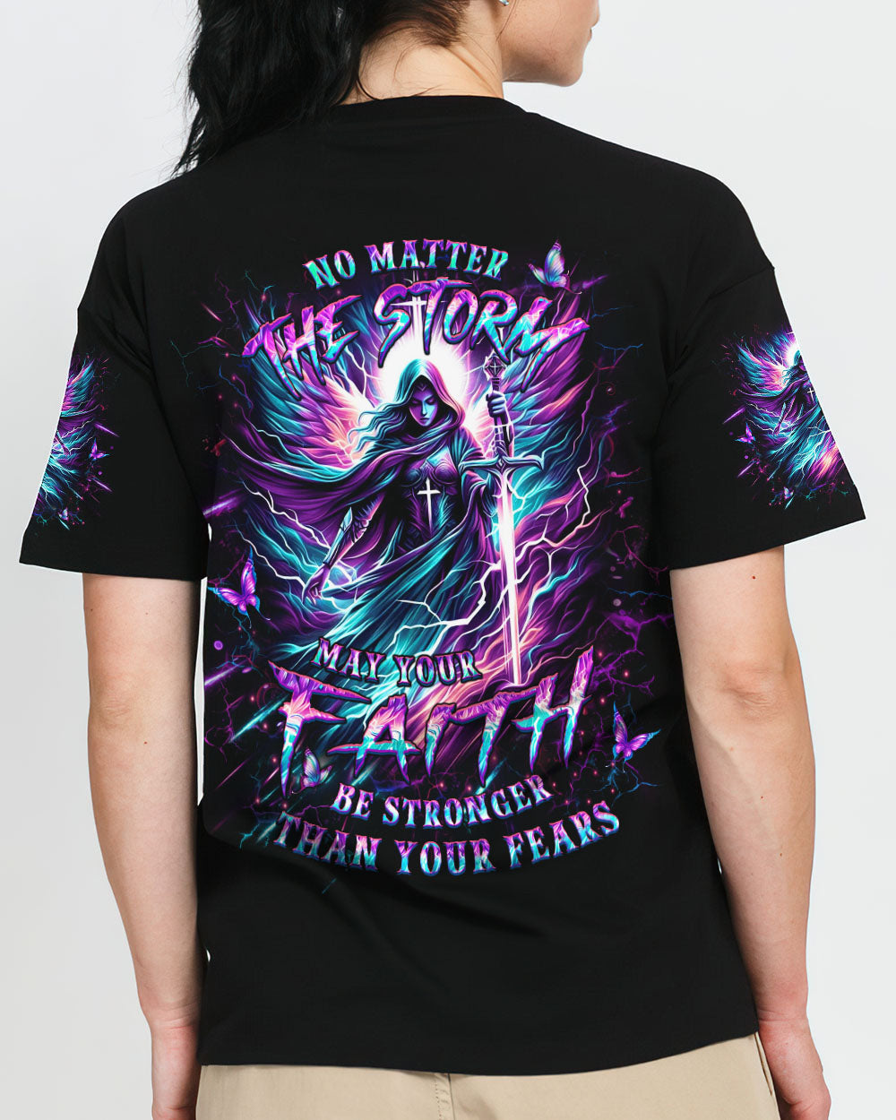 No Matter The Storm Women's All Over Print Shirt - Yhlt1004244, easychoo.com