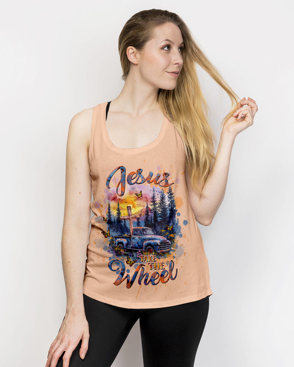 Jesus Take The Wheel Women's All Over Print Shirt - Tltw1903245, easychoo.com