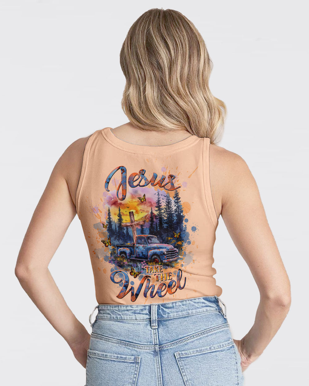 Jesus Take The Wheel Women's All Over Print Shirt - Tltw1903245, easychoo.com