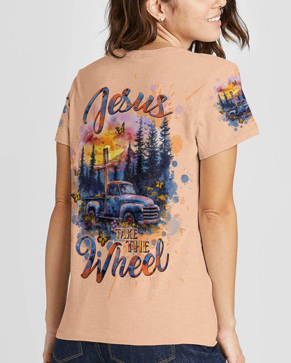 Jesus Take The Wheel Women's All Over Print Shirt - Tltw1903245, easychoo.com