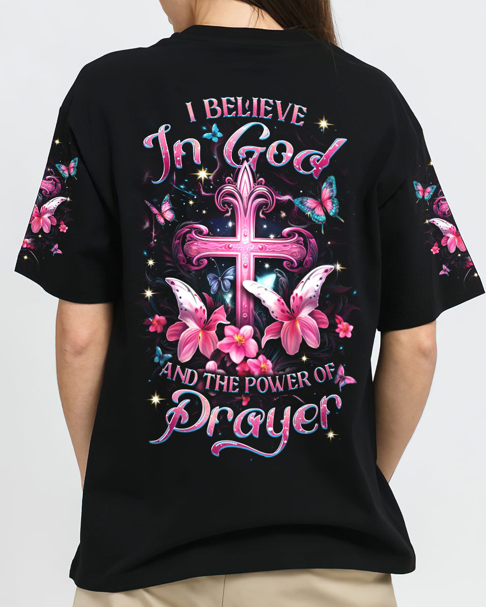 I Believe In God Women's All Over Print Shirt - Yhdu1701242, easychoo.com