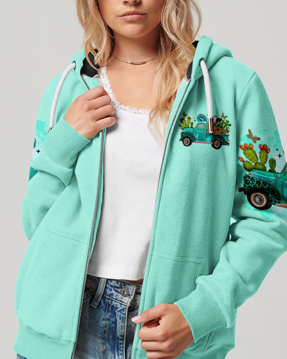 Living Life Somewhere Between Jesus Cow Truck Women's All Over Print Shirt - Tltr2203244, easychoo.com