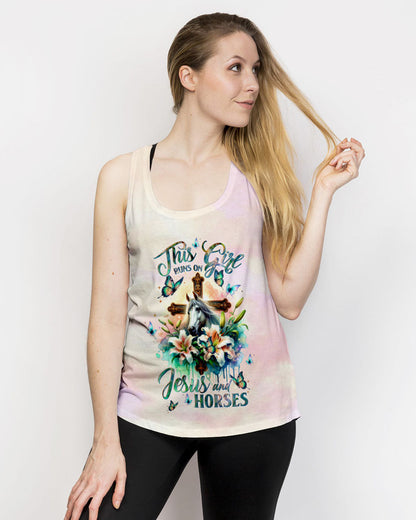Runs On Jesus And Horses Women's All Over Print - Tltw2811233, easychoo.com