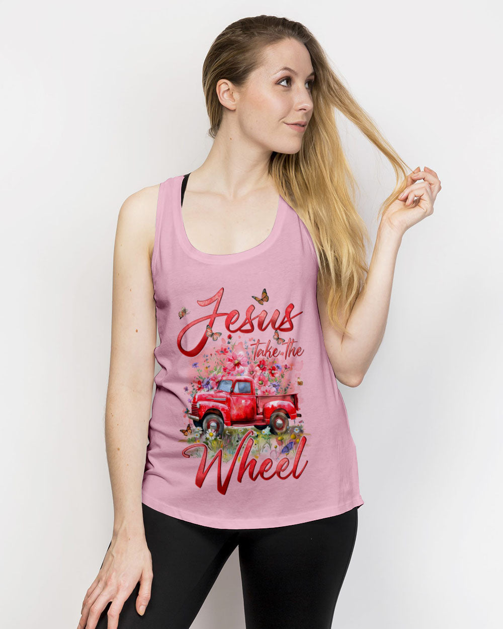 Jesus Take The Wheel Women's All Over Print Shirt - Tyqy0603242, easychoo.com