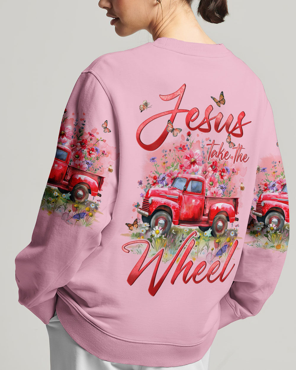 Jesus Take The Wheel Women's All Over Print Shirt - Tyqy0603242, easychoo.com