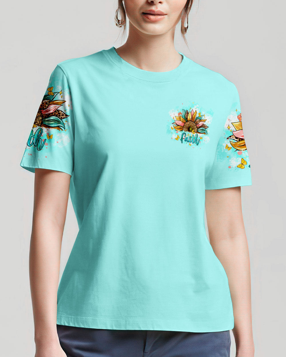 God Says You Are Sunflower Women's All Over Print Shirt - Tltw0803244, easychoo.com