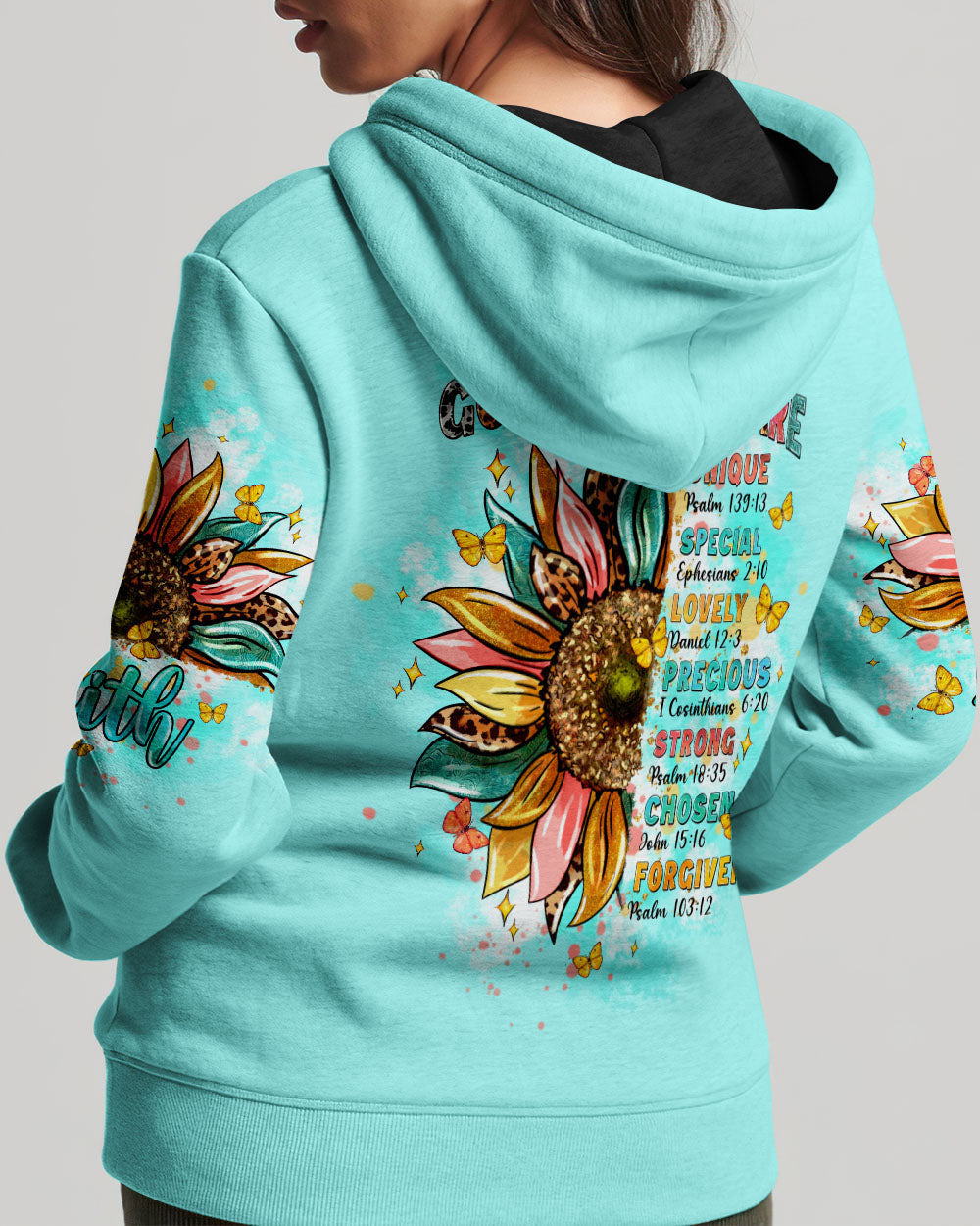 God Says You Are Sunflower Women's All Over Print Shirt - Tltw0803244, easychoo.com