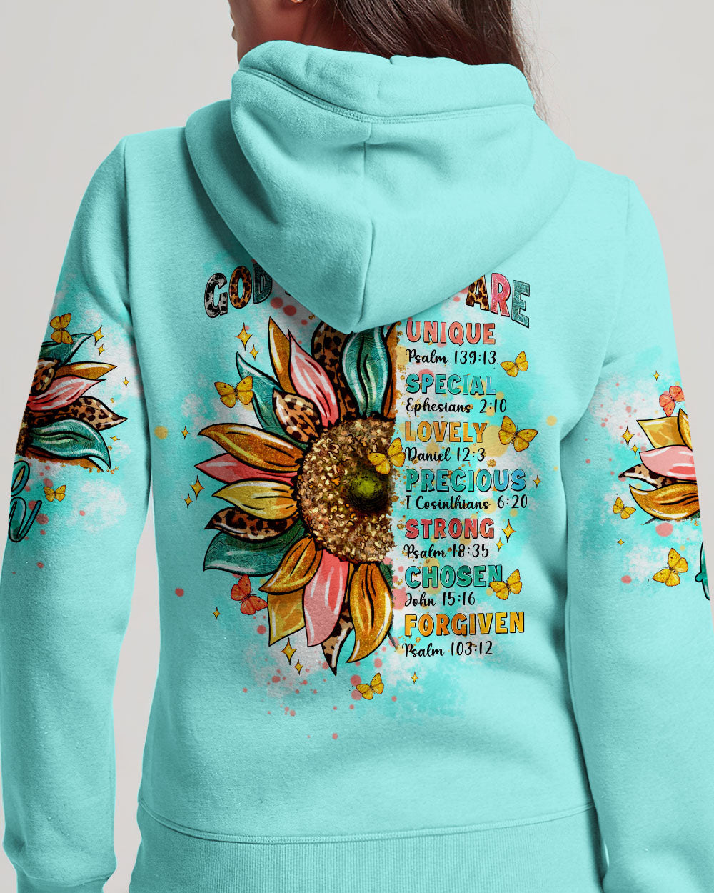 God Says You Are Sunflower Women's All Over Print Shirt - Tltw0803244, easychoo.com