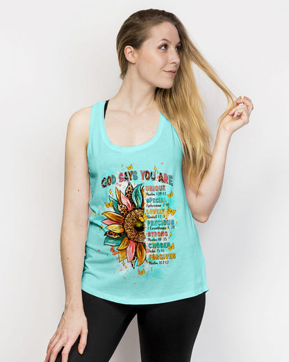 God Says You Are Sunflower Women's All Over Print Shirt - Tltw0803244, easychoo.com