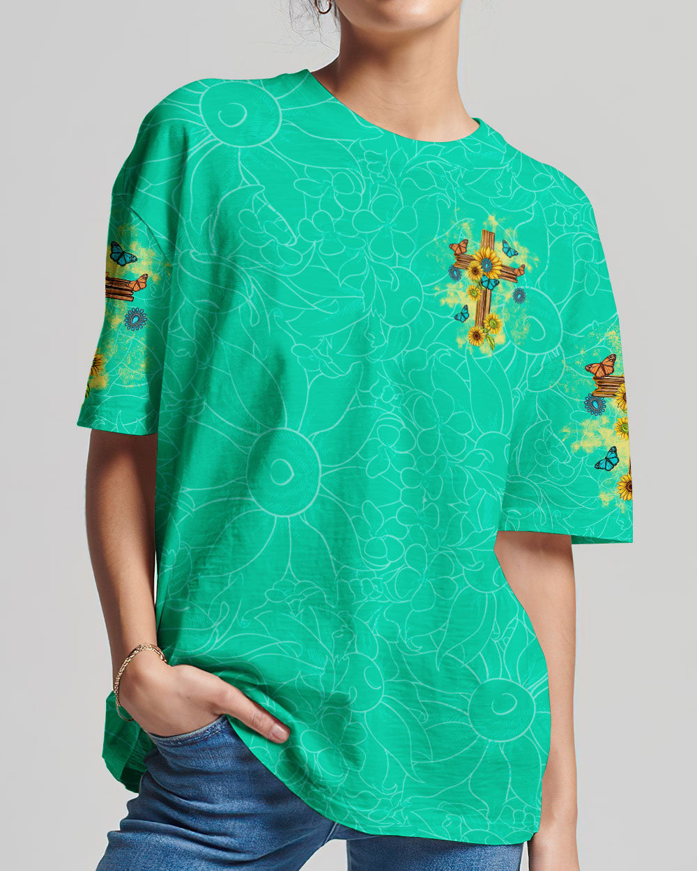 Just Pray Women's All Over Print Shirt - Tltw1011235, easychoo.com