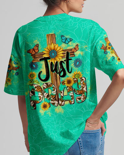 Just Pray Women's All Over Print Shirt - Tltw1011235, easychoo.com