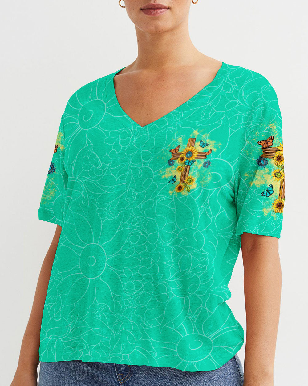 Just Pray Women's All Over Print Shirt - Tltw1011235, easychoo.com